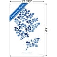 thumbnail image 2 of Jean Plout - Indigo Botanical Adiantum Assimle Wall Poster with Pushpins, 22.375" x 34", 2 of 6