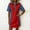 Red, variant on Ovbmpzd Casual Summer Dresses for Women Imitation Denim Dark Gray Loose Fitting Collared Mini Shift Womens Dresses