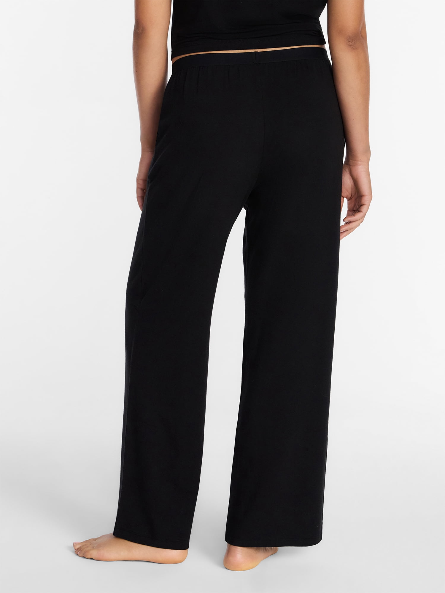 Joyspun Women’s Cotton Blend Sleep Lounge Pants, Sizes S-3X