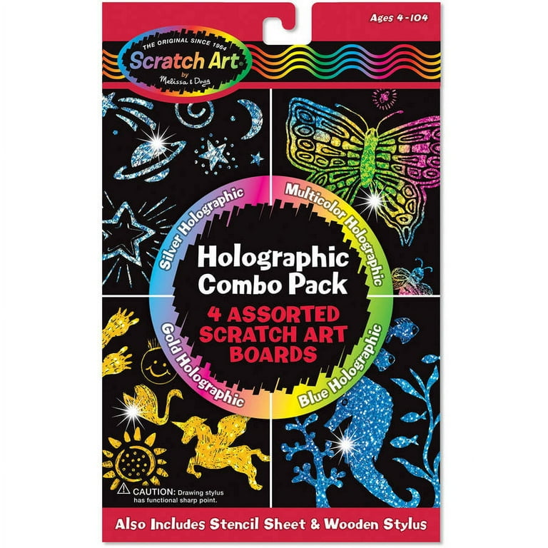 Holographic Scratch Art Combo Pack Holographic Scratch Art Combo Pack