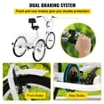 thumbnail image 5 of VEVOR Foldable Tricycle 26" Wheels, 1-Speed Trike, 3 Wheels Colorful Bike with Basket, Portable and Foldable Bicycle for Adults Exercise Shopping Picnic Outdoor Activities, 5 of 9