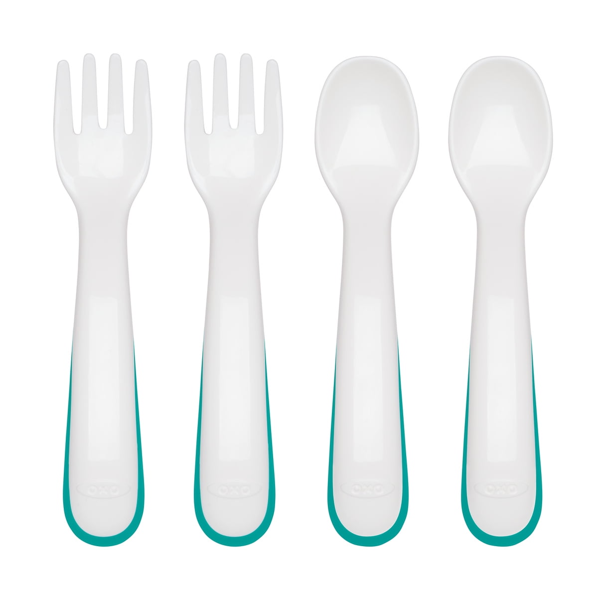 OXO Tot Plastic Fork & Spoon Multipack, Teal