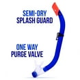 thumbnail image 3 of Brybelly SSWI-404 Semi-Dry Diving & Snorkel Set, Blue - Junior, 3 of 7