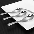 thumbnail image 5 of Dtwnek 1 Pack 6.57inch Stainless Steel Spoons, Kitchen Utensil Spoons Set for Soup Rice Tea Milk Coffee Dessert, Larger Size, 5 of 9
