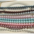 thumbnail image 2 of K-KED Wholesale 8mm/10mm Multi-color South Sea Shell Pearl Round Loose Beads 15inch-Coffee-8mm, 2 of 8