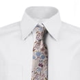 thumbnail image 2 of Botanical Necktie, Pastel Floral Composition, Dress Tie, 3.7", Eggshell Multicolor, by Ambesonne, 2 of 3