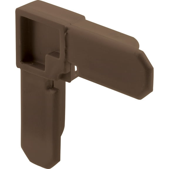 5/16 in. x 3/4 in., Bronze, Plastic, Screen Frame Corner (100-pack)