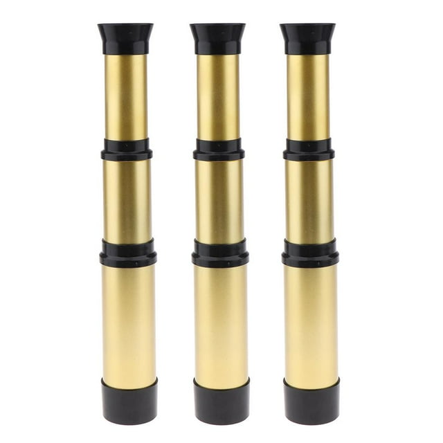 HILABEE 3 Pack Miniature 30cm Kids Handheld Pirate Monocular Telescope able Toys