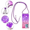 thumbnail image 5 of Funda para Xiaomi Redmi Note 12 4G Brillantina Líquida Divertida Reluciente y con Cristales en Movimiento Cuerpo Cruzado con Cordón Ajustable, 5 of 5