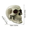 thumbnail image 2 of LED Skelelen Statue Light For Halloween Bar Table Night Light Resin Skeleton Prop Party Ornament Decoration With LED Light Up Eyes Desk Lamp For Cool Holiday Rattle Palestrina Games Girl 5 Years, 2 of 5