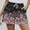 Black, variant on Women's Running Shorts Wide Leg High Waisted Womens Shorts Plus Size Black Bandage Vintage Print Flat Front Casual with Pockets Shorts