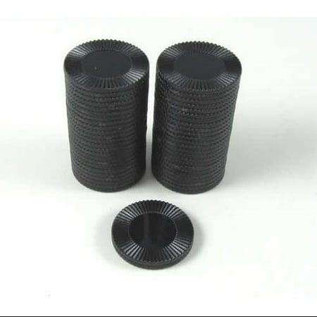 Black Mini Poker Chip 7/8in Tube of 50ea by Koplow