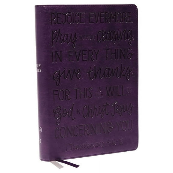 KJV Holy Bible: Large Print with 53,000 Cross References, Purple Leathersoft, Red Letter, Comfort Print (Thumb Indexed):, (Hardcover)