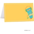 thumbnail image 3 of Koyal Wholesale Robot Birthday Printable Cardstock Table Tent Place Cards, 20-Pack, 3 of 3