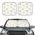 thumbnail image 2 of Disketp 2 Piece Little Elephant Pattern Windshield Sunshades,Folding Windshield Sun Shade For Car Suv Trucks Sedan,Blocks Uv Rays Sun Visor Protector-Large, 2 of 7