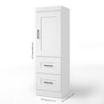 thumbnail image 2 of Edge by Bestar 2-Drawer Storage Unit with Door in White, 2 of 4