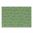 thumbnail image 1 of Feather Cutting Board, Peacock Design with Bullseye Circles Pattern in Green Shades Wildlife, Decorative Tempered Glass Cutting and Serving Board, Small Size, Apple Green Fern Green, by Ambesonne, 1 of 1