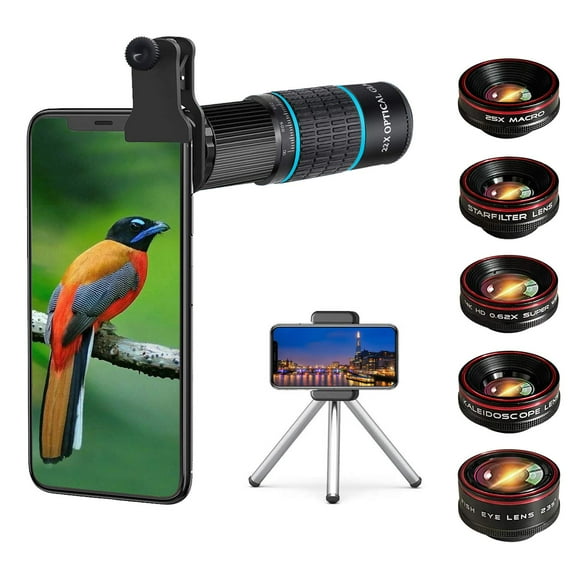 Kit de lentes de cámara de teléfono Bostionye 10 en 1 para iPhone Samsung