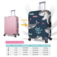 thumbnail image 6 of Kll Friendly Smiling Sharks Luggage Cover Suitcase Cover Suitcase Protector (Luggage not included)-Small, 6 of 8