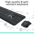 thumbnail image 3 of Logitech MK540 Advanced Wireless Keyboard and Mouse Combo, 2.4 GHz Unifying USB-Receiv, 3 of 5