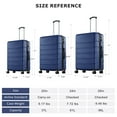 thumbnail image 6 of Beddle 20" Hardshell Carry on Luggage, Lightweight Expandable ABS Suitcase with Spinner Wheels & TSA Lock,Blue, 6 of 9