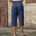thumbnail image 6 of Luvrsol Capris for Women with Pockets Wide Leg Soft Breathable Casual Daily Cropped Trousers S-3XL, 6 of 9