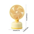 thumbnail image 3 of Kcavykas Rechargeable Mini Desk Fan | USB Powered Compact Fan | Quiet, Multi-Speed Settings for Office, Bedroom, & Desktop Use | Ideal for Personal Cooling, 3 of 6