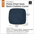 thumbnail image 6 of Classic Accessories 23x20x4 Blue Patio Cushion Slipcover, Montlake, 6 of 15