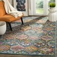 thumbnail image 3 of SAFAVIEH Madison Britton Geometric Area Rug, Blue/Orange, 4' x 6', 3 of 12
