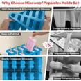 thumbnail image 3 of Moldes para helados Miaowoof, hechos en casa, 10 cav, de silicona sin BPA, 3 of 7