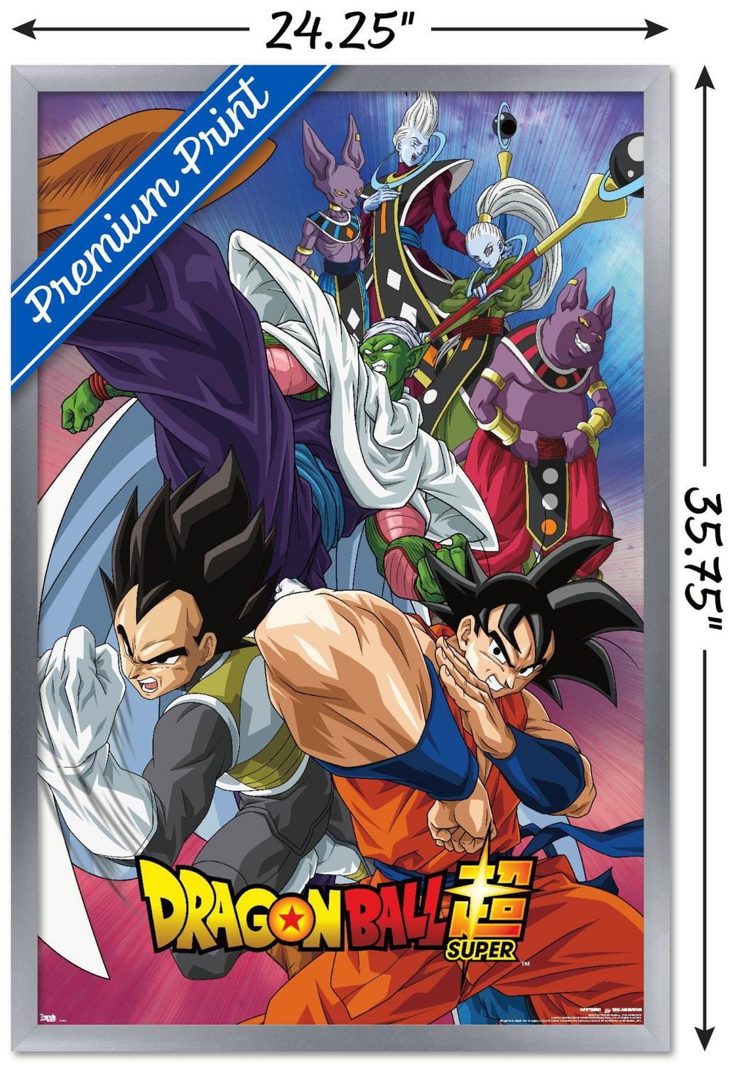 Dragon Ball: Super - Group Wall Poster, 14.725" x 22.375"