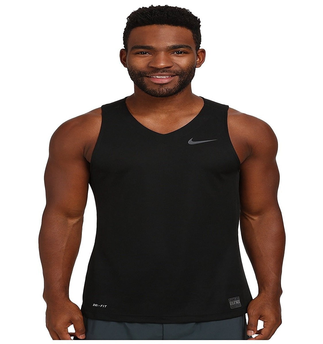 Nike Elite Lightweight Men's Black Basketball Tank Top XL - Walmart.com