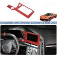 thumbnail image 5 of TINKI Soft Carbon Fiber GPS Screen Frame Compatible with Chevrolet Corvette C8 Stingray 2020-2023 Navigation Screen Trim Sticker, Center Display Frame Trim Cover Decoration, 5 of 10