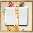 thumbnail image 1 of Metal Light Switch Plate Outlet Cover Baby Llama Flower Crown Portrait LLA003, 1 of 13