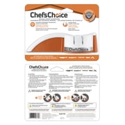 ChefsChoice Manual 2-Stage Knife Sharpener, White/Orange, D4770