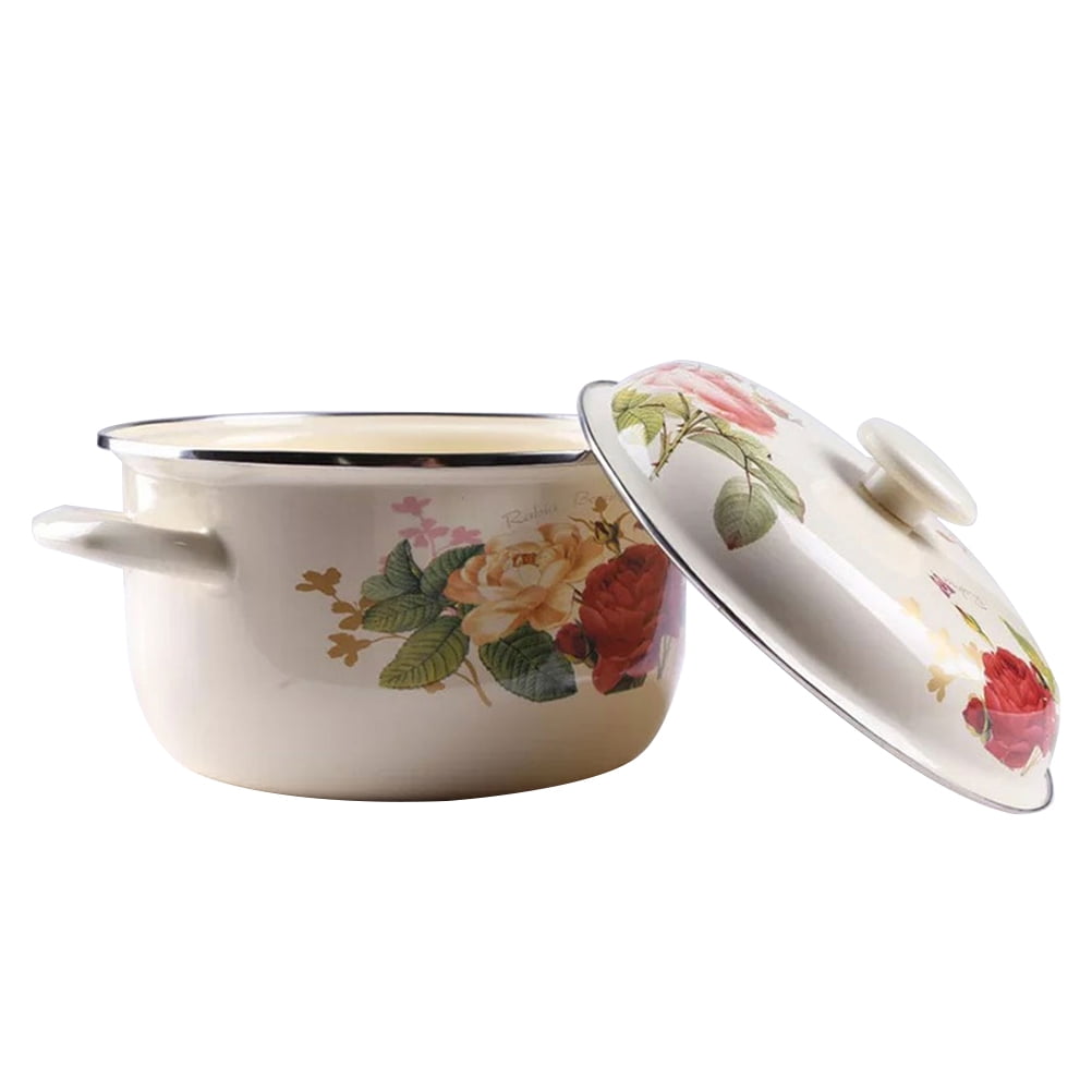  Hemoton Enamel Enamel Soup Pot Non Stick Pasta Pot