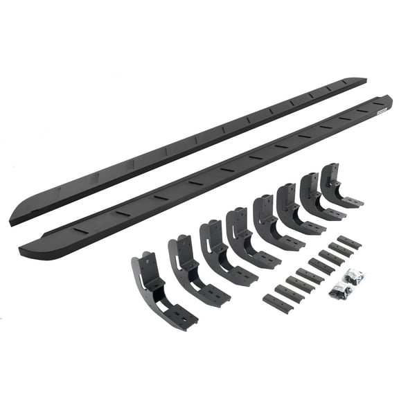 Go Rhino 63404880SPC RB10 Slim Line Running Boards with Mounting Brackets Kit For 19-24 GMC, Chevrolet Fits select: 2019-2023 CHEVROLET SILVERADO, 2019-2023 GMC SIERRA