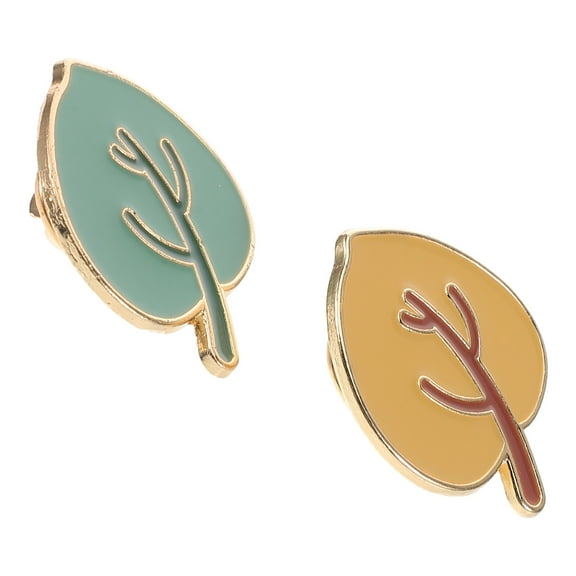MLINS 2pcs Brooch Pins For Women Leaf Brooch Pin Lapel Brooch Pin Sweater Scarves Dress Badge Backpacks Brooches Pins for Women Men
