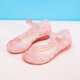 thumbnail image 1 of Zapatos de princesa Reina de la nieve congelados de verano transfronterizos Zapatos de cristal de Cenicienta gris Sandalias altas para niños de China continental, 1 of 5