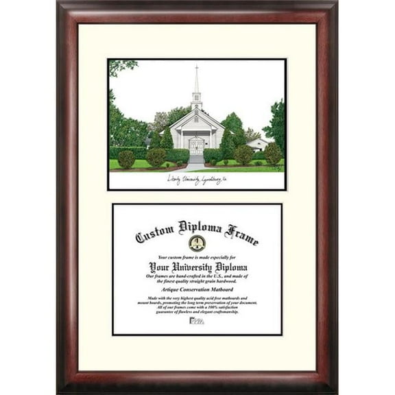 Campus Images  Liberty University Alma Mater Framed Lithograph