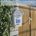 thumbnail image 4 of Uxcell 6 Pcs 3" Números Reflectantes para Buzones para Exteriores, Pegatinas Impermeables Azules, 4 of 7