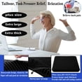 thumbnail image 2 of Plus Size Gel Seat Cushion for Long Sitting, Extra Large and Thick, Seat Cushion for Back, Sciatica, Hip, Tailbone Pain Relief, Used for The Office, Wheelchair, Car, Recliner, Stadium, Kayka.(Black), 2 of 7