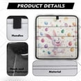 thumbnail image 5 of XYZCANDO Rabbit Easter Egg Skylight Cover Foldable RV Black Out Window Covers Camper Window Cover with Hook And Loop Sunproof UV Rays Protection Camper Trailer Fan Vent Cover White, 5 of 7