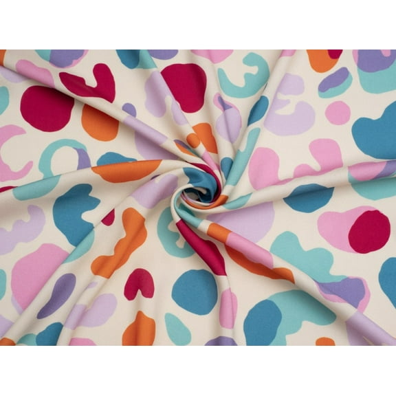 Tumbled Prints Viscose Challis Fabric Minerva Exclusive - per yard