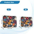 thumbnail image 4 of FORMRS 13-13.3 inch Laptop Sleeve Case Soft Carrying Quilted Computer Bag Cover, Bright Colorful Flowers Pattern, 4 of 7
