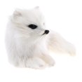 thumbnail image 1 of Bonita Piel Blanca Acostada Lowrie Animal Modelo Estatuilla Decoración para hogar Manualidades Hugo Realistic Lowrie Statue, 1 of 10