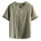 thumbnail image 2 of pstuiky camiseta de hombre, Camisa informal de manga corta con cuello en V para hombre, cómoda y a la moda. camisas casuales para hombre xxl, 2 of 4