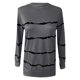 thumbnail image 3 of MELDVDIB Blusa informal de manga larga con cuello redondo y rayas para mujer, ideal para uso diario, regalo en liquidación, 3 of 6