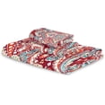 thumbnail image 7 of GZHJMY Red Medallion Paisley Bath Towels Absorbent Bath Towels Set Soft & Comfortable Towel Set for Home Hotel Decor, 3 Piece, 7 of 7