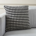 thumbnail image 2 of SAFAVIEH Shay 18" x 18" Contemporary Black/Ivory Geometric Cotton Decorative Pillow, 2 of 6
